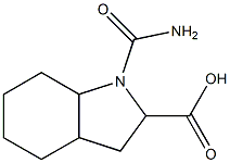 1-(aminocarbonyl)octahydro-1H-indole-2-carboxylic acid Struktur