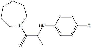 1-(azepan-1-yl)-2-[(4-chlorophenyl)amino]propan-1-one Struktur