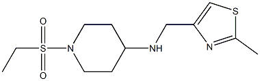 1-(ethanesulfonyl)-N-[(2-methyl-1,3-thiazol-4-yl)methyl]piperidin-4-amine Struktur