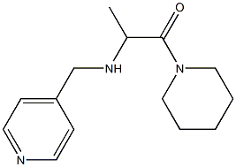 1-(piperidin-1-yl)-2-[(pyridin-4-ylmethyl)amino]propan-1-one Struktur