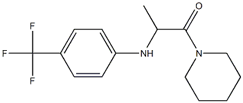 1-(piperidin-1-yl)-2-{[4-(trifluoromethyl)phenyl]amino}propan-1-one Struktur