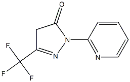 1-(pyridin-2-yl)-3-(trifluoromethyl)-4,5-dihydro-1H-pyrazol-5-one Struktur