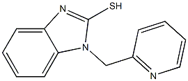 1-(pyridin-2-ylmethyl)-1H-1,3-benzodiazole-2-thiol Struktur