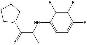 1-(pyrrolidin-1-yl)-2-[(2,3,4-trifluorophenyl)amino]propan-1-one Struktur