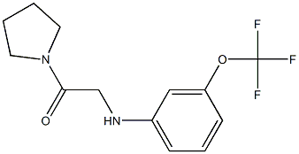 1-(pyrrolidin-1-yl)-2-{[3-(trifluoromethoxy)phenyl]amino}ethan-1-one Struktur