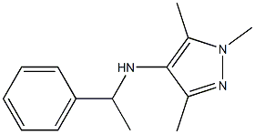 1,3,5-trimethyl-N-(1-phenylethyl)-1H-pyrazol-4-amine Struktur