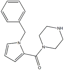 1-[(1-benzyl-1H-pyrrol-2-yl)carbonyl]piperazine Struktur