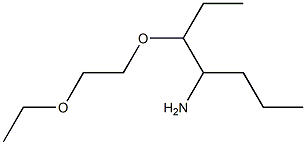 1-[(4-aminoheptan-3-yl)oxy]-2-ethoxyethane Struktur