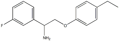 1-[1-amino-2-(4-ethylphenoxy)ethyl]-3-fluorobenzene Struktur