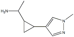 1-[2-(1-methyl-1H-pyrazol-4-yl)cyclopropyl]ethan-1-amine Struktur