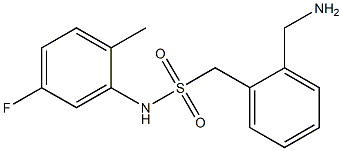 1-[2-(aminomethyl)phenyl]-N-(5-fluoro-2-methylphenyl)methanesulfonamide Struktur