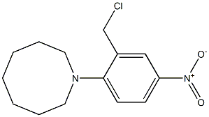 1-[2-(chloromethyl)-4-nitrophenyl]azocane Struktur