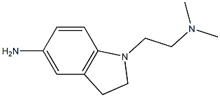 1-[2-(dimethylamino)ethyl]-2,3-dihydro-1H-indol-5-amine Struktur