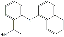 1-[2-(naphthalen-1-yloxy)phenyl]ethan-1-amine Struktur