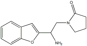 1-[2-amino-2-(1-benzofuran-2-yl)ethyl]pyrrolidin-2-one Struktur