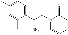 1-[2-amino-2-(2,4-dimethylphenyl)ethyl]pyridin-2(1H)-one Struktur