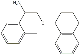 1-[2-amino-2-(2-methylphenyl)ethoxy]-1,2,3,4-tetrahydronaphthalene Struktur