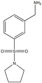 1-[3-(pyrrolidin-1-ylsulfonyl)phenyl]methanamine Struktur