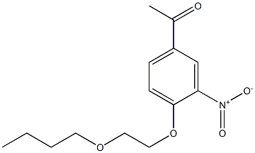 1-[4-(2-butoxyethoxy)-3-nitrophenyl]ethan-1-one Struktur