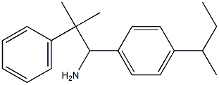 1-[4-(butan-2-yl)phenyl]-2-methyl-2-phenylpropan-1-amine Struktur