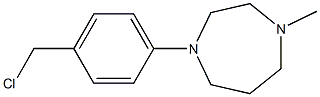 1-[4-(chloromethyl)phenyl]-4-methyl-1,4-diazepane Struktur