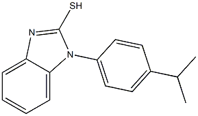 1-[4-(propan-2-yl)phenyl]-1H-1,3-benzodiazole-2-thiol Struktur