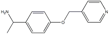 1-[4-(pyridin-4-ylmethoxy)phenyl]ethanamine Struktur