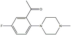 1-[5-fluoro-2-(4-methylpiperazin-1-yl)phenyl]ethan-1-one Struktur