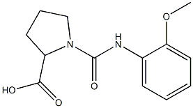 1-{[(2-methoxyphenyl)amino]carbonyl}pyrrolidine-2-carboxylic acid Struktur