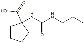 1-{[(propylamino)carbonyl]amino}cyclopentanecarboxylic acid Struktur