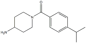 1-{[4-(propan-2-yl)phenyl]carbonyl}piperidin-4-amine Struktur