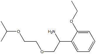 1-{1-amino-2-[2-(propan-2-yloxy)ethoxy]ethyl}-2-ethoxybenzene Struktur