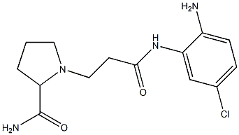 1-{2-[(2-amino-5-chlorophenyl)carbamoyl]ethyl}pyrrolidine-2-carboxamide Struktur