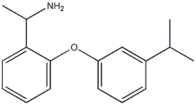 1-{2-[3-(propan-2-yl)phenoxy]phenyl}ethan-1-amine Struktur