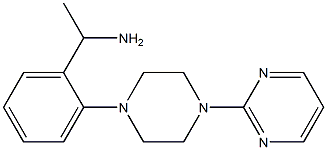 1-{2-[4-(pyrimidin-2-yl)piperazin-1-yl]phenyl}ethan-1-amine Struktur