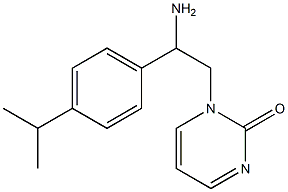 1-{2-amino-2-[4-(propan-2-yl)phenyl]ethyl}-1,2-dihydropyrimidin-2-one Struktur