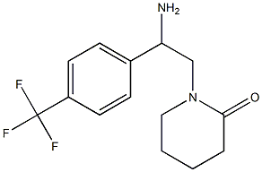 1-{2-amino-2-[4-(trifluoromethyl)phenyl]ethyl}piperidin-2-one Struktur