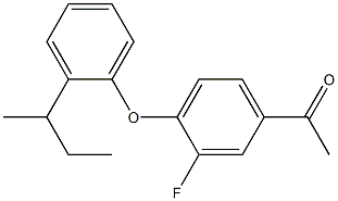 1-{4-[2-(butan-2-yl)phenoxy]-3-fluorophenyl}ethan-1-one Struktur