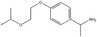 1-{4-[2-(propan-2-yloxy)ethoxy]phenyl}ethan-1-amine Struktur