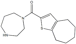 1-{4H,5H,6H,7H,8H-cyclohepta[b]thiophen-2-ylcarbonyl}-1,4-diazepane Struktur