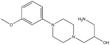 1-amino-3-[4-(3-methoxyphenyl)piperazin-1-yl]propan-2-ol Struktur