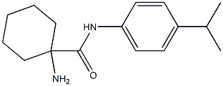 1-amino-N-[4-(propan-2-yl)phenyl]cyclohexane-1-carboxamide Struktur