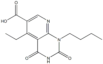 1-butyl-5-ethyl-2,4-dioxo-1H,2H,3H,4H-pyrido[2,3-d]pyrimidine-6-carboxylic acid Struktur