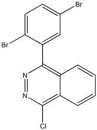 1-chloro-4-(2,5-dibromophenyl)phthalazine Struktur