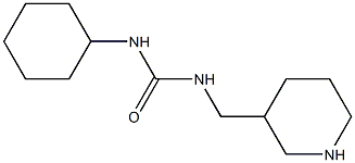 1-cyclohexyl-3-(piperidin-3-ylmethyl)urea Struktur