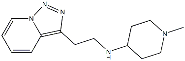 1-methyl-N-(2-{[1,2,4]triazolo[3,4-a]pyridin-3-yl}ethyl)piperidin-4-amine Struktur