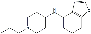 1-propyl-N-(4,5,6,7-tetrahydro-1-benzofuran-4-yl)piperidin-4-amine Struktur