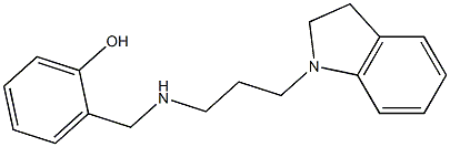 2-({[3-(2,3-dihydro-1H-indol-1-yl)propyl]amino}methyl)phenol Struktur