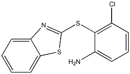 2-(1,3-benzothiazol-2-ylsulfanyl)-3-chloroaniline Struktur