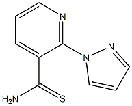 2-(1H-pyrazol-1-yl)pyridine-3-carbothioamide Struktur